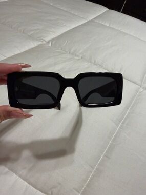 Prada Black Rectangular Sunglasses
